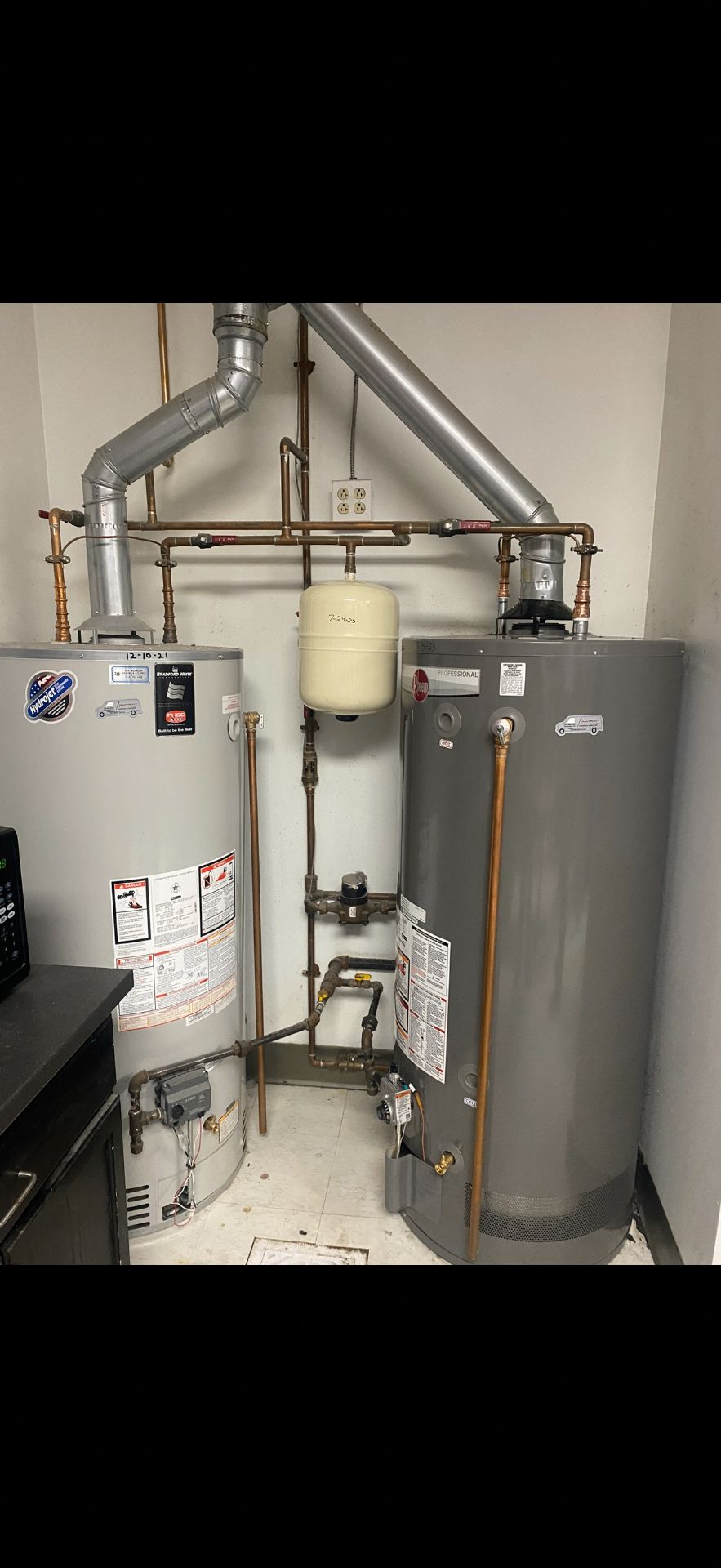 Water heater installation